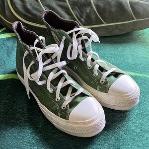 Customized green converse
